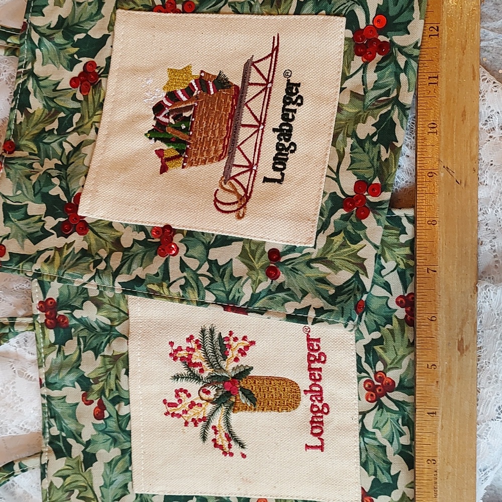 2 Longaberger small tote bags